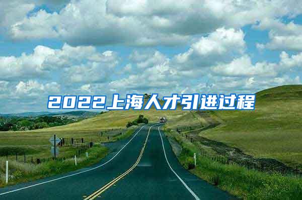 2022上海人才引进过程