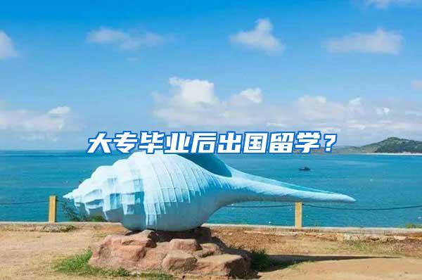 大专毕业后出国留学？