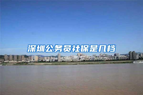 深圳公务员社保是几档