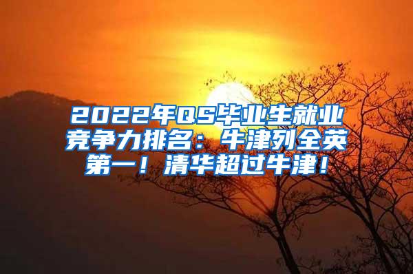 2022年QS毕业生就业竞争力排名：牛津列全英第一！清华超过牛津！