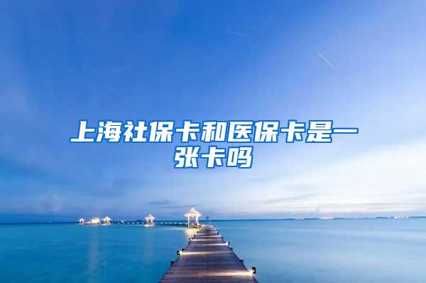 上海社保卡和医保卡是一张卡吗