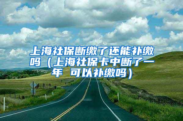 上海社保断缴了还能补缴吗（上海社保卡中断了一年 可以补缴吗）