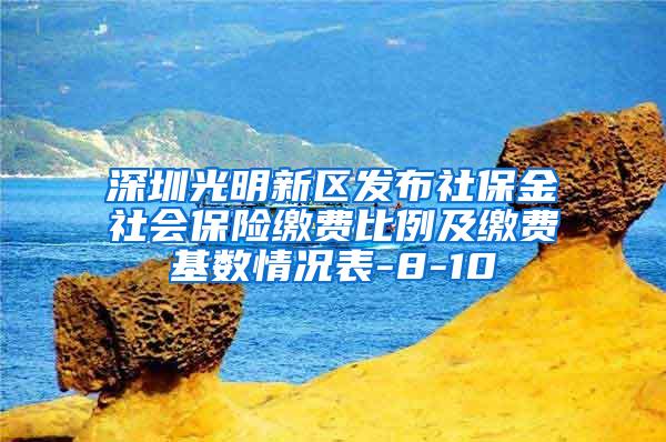 深圳光明新区发布社保金社会保险缴费比例及缴费基数情况表-8-10