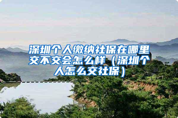 深圳个人缴纳社保在哪里交不交会怎么样（深圳个人怎么交社保）