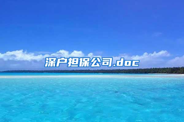 深户担保公司.doc