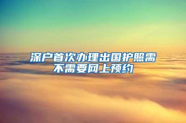 深户首次办理出国护照需不需要网上预约