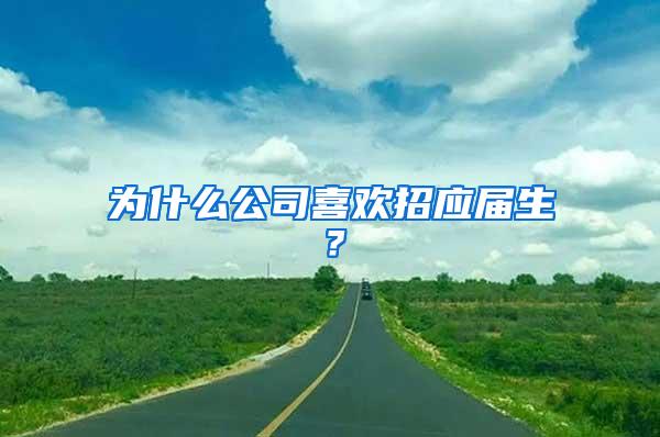 为什么公司喜欢招应届生？