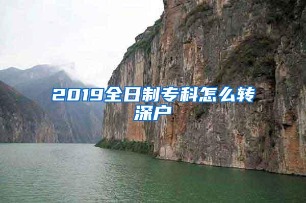 2019全日制专科怎么转深户