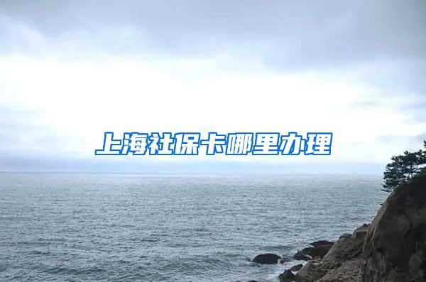上海社保卡哪里办理