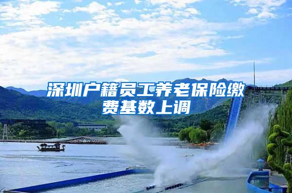 深圳户籍员工养老保险缴费基数上调