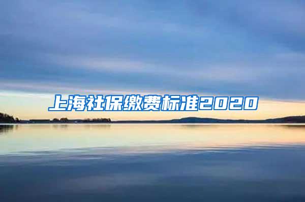 上海社保缴费标准2020
