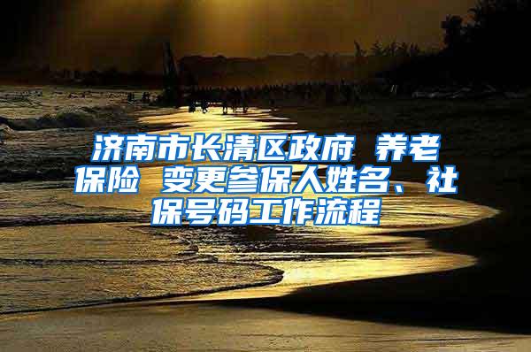 济南市长清区政府 养老保险 变更参保人姓名、社保号码工作流程