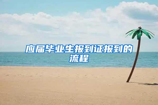 应届毕业生报到证报到的流程