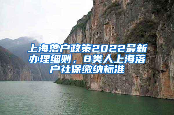 上海落户政策2022最新办理细则，8类人上海落户社保缴纳标准