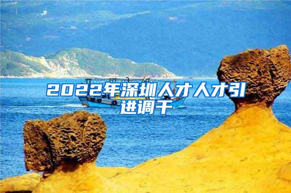 2022年深圳人才人才引进调干