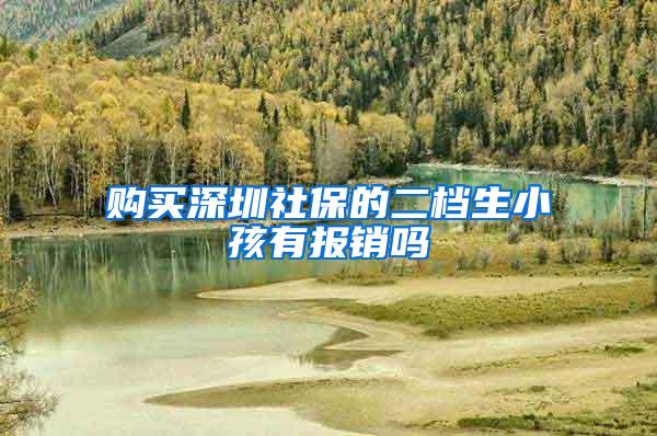 购买深圳社保的二档生小孩有报销吗