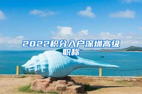 2022积分入户深圳高级职称