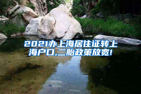 2021办上海居住证转上海户口,二胎政策放宽!