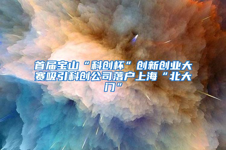 首届宝山“科创杯”创新创业大赛吸引科创公司落户上海“北大门”