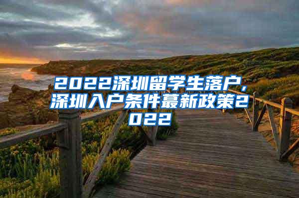 2022深圳留学生落户,深圳入户条件蕞新政策2022