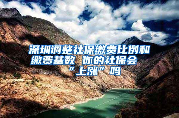 深圳调整社保缴费比例和缴费基数 你的社保会“上涨”吗