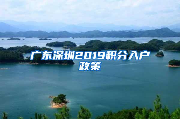 广东深圳2019积分入户政策