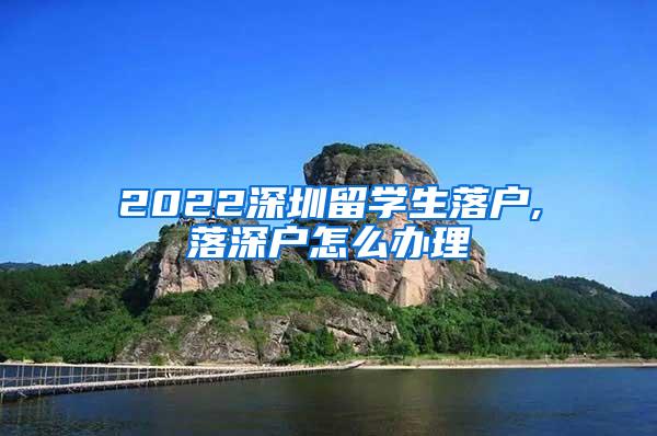 2022深圳留学生落户,落深户怎么办理