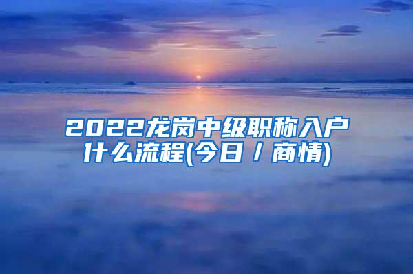 2022龙岗中级职称入户什么流程(今日／商情)