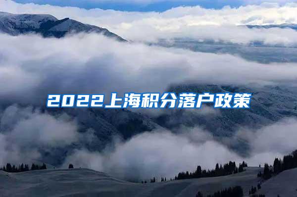 2022上海积分落户政策