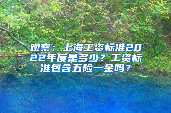 观察：上海工资标准2022年度是多少？工资标准包含五险一金吗？