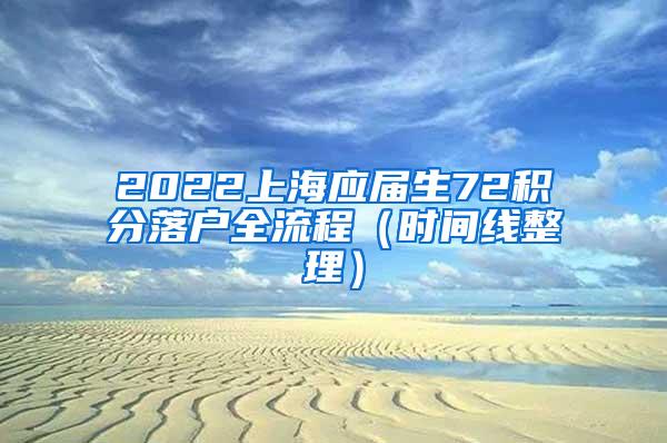 2022上海应届生72积分落户全流程（时间线整理）