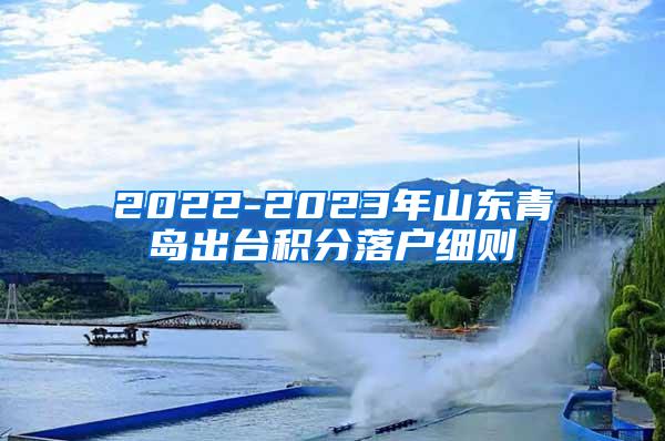 2022-2023年山东青岛出台积分落户细则