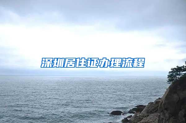 深圳居住证办理流程