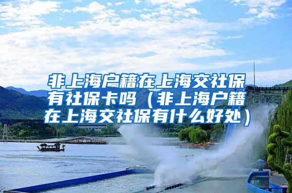 非上海户籍在上海交社保有社保卡吗（非上海户籍在上海交社保有什么好处）