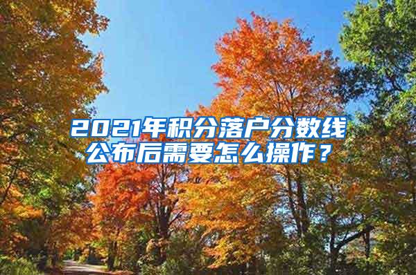 2021年积分落户分数线公布后需要怎么操作？