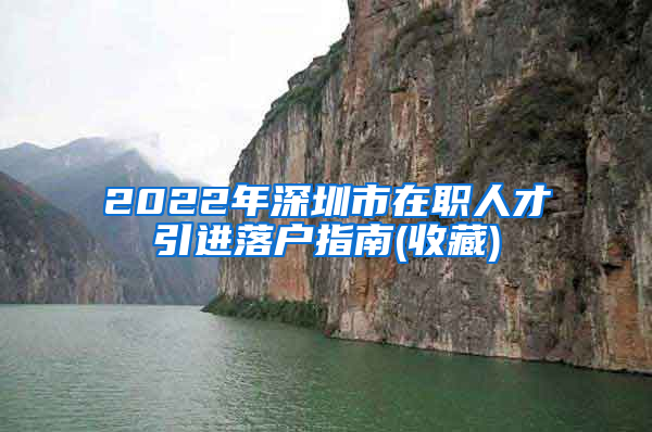 2022年深圳市在职人才引进落户指南(收藏)