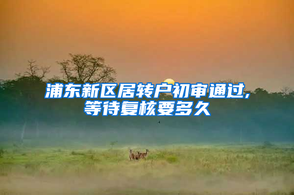 浦东新区居转户初审通过,等待复核要多久