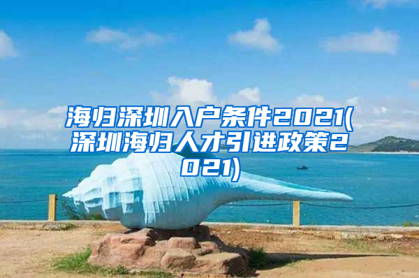 海归深圳入户条件2021(深圳海归人才引进政策2021)