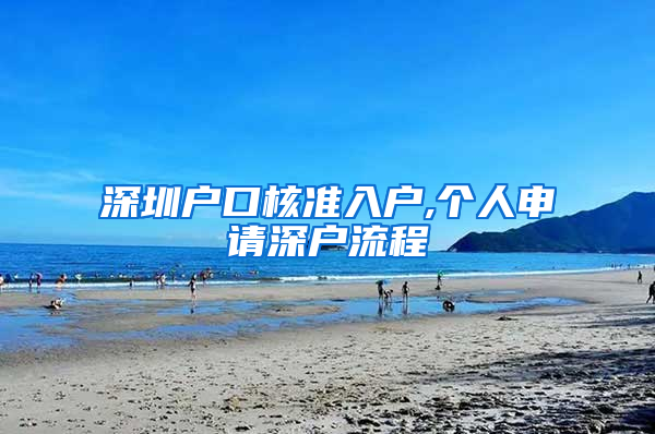 深圳户口核准入户,个人申请深户流程