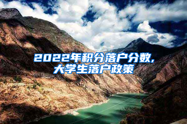 2022年积分落户分数,大学生落户政策