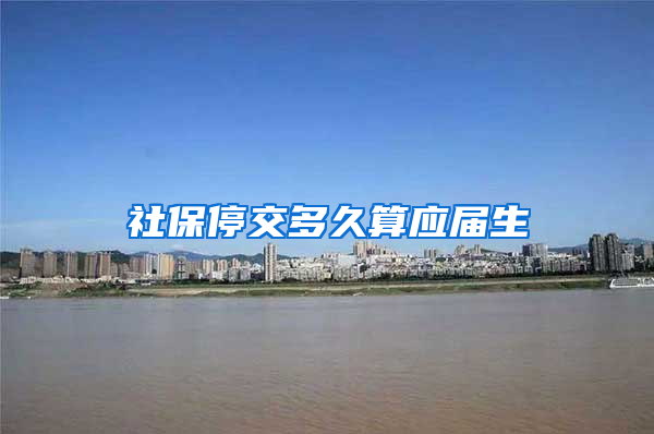 社保停交多久算应届生