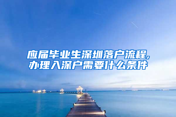 应届毕业生深圳落户流程,办理入深户需要什么条件