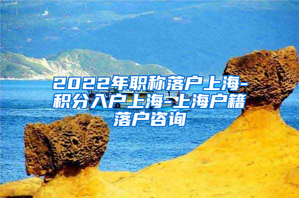 2022年职称落户上海-积分入户上海-上海户籍落户咨询