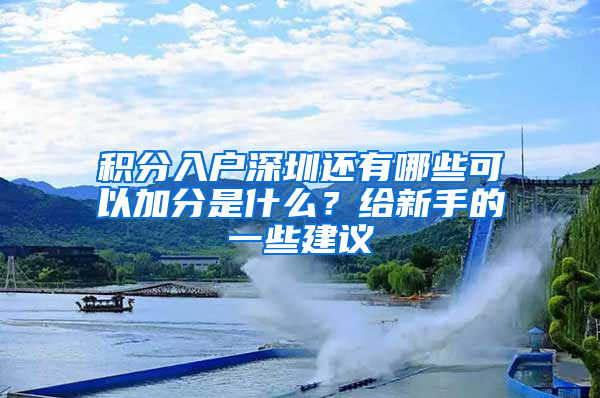 积分入户深圳还有哪些可以加分是什么？给新手的一些建议