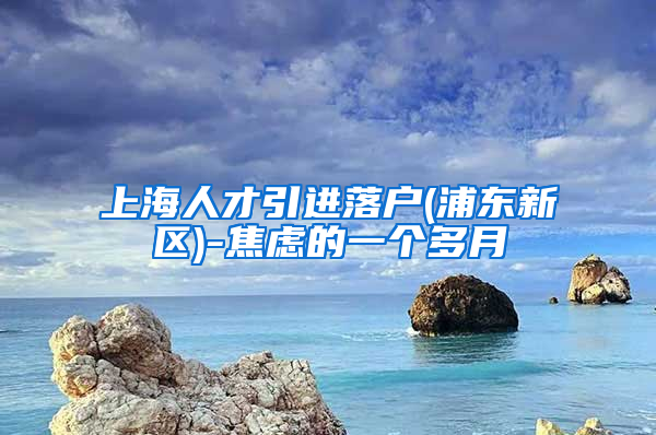 上海人才引进落户(浦东新区)-焦虑的一个多月