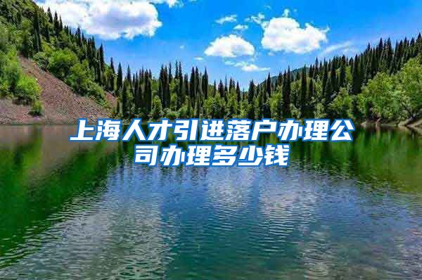 上海人才引进落户办理公司办理多少钱