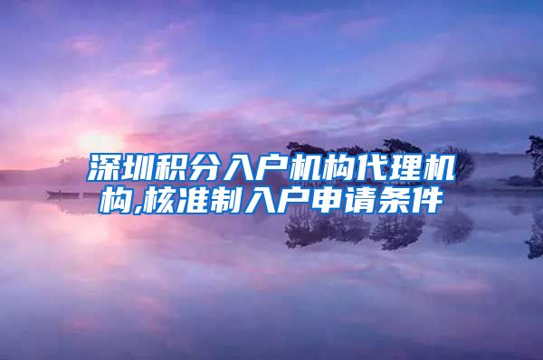 深圳积分入户机构代理机构,核准制入户申请条件