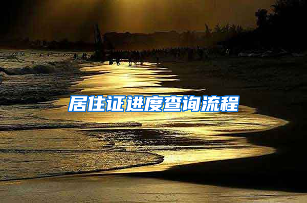 居住证进度查询流程