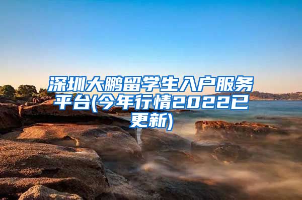 深圳大鹏留学生入户服务平台(今年行情2022已更新)