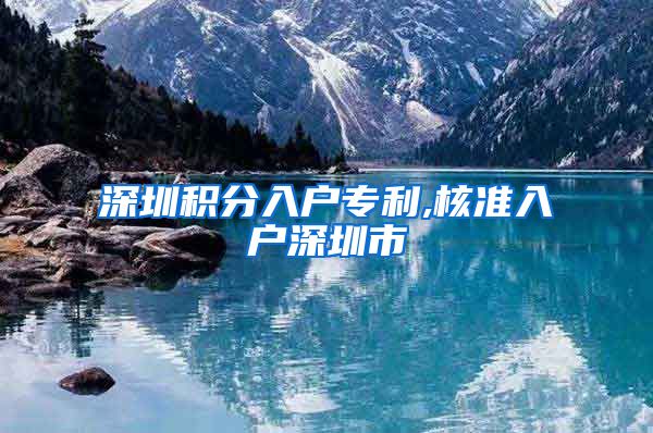 深圳积分入户专利,核准入户深圳市